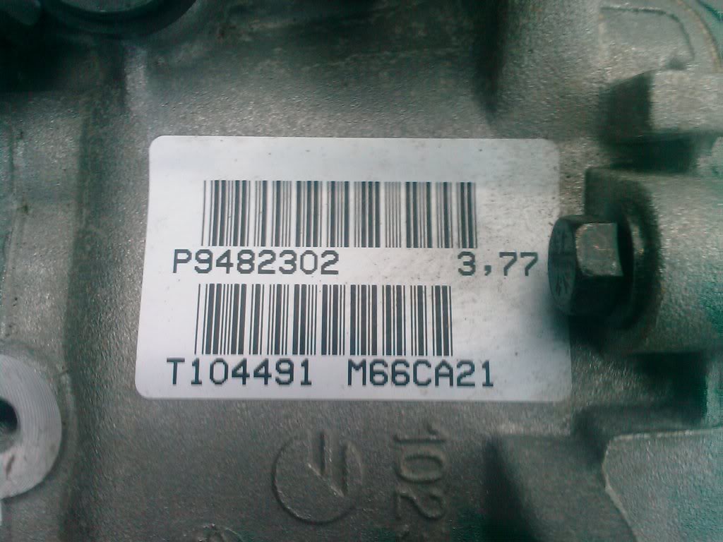 Transmission/drivetrain fluid capacity for AWD M66 S40