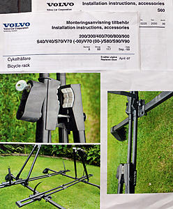 Sale: S60 Roof rack with 2 x bike racks available. Must sell. Fits other 1990 models-img_1424.jpg