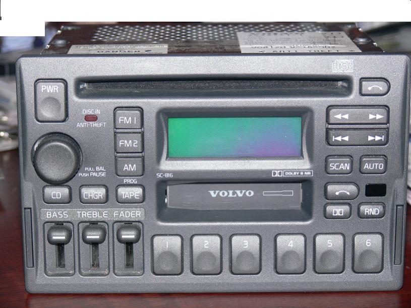 Volvo SC816 Radio Tape CD Player S70 V40 850 960 V70 V40