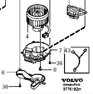 08-16 Heater Motor Resistor XC70 V70 III